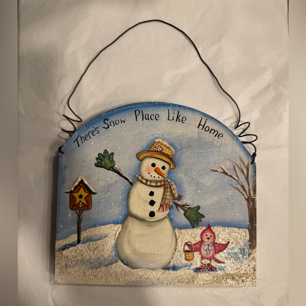 There's Snow Place Like Home Original Art Wall Decor by Cindy Pruitt